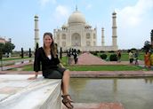 Carol at the Taj Mahal, Agra